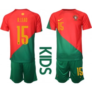 Portugal Rafael Leao #15 Domaci Dres za Dječji SP 2022 Kratak Rukavima (+ kratke hlače)